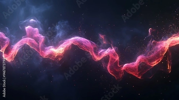 Fototapeta Abstract swirling energy flow