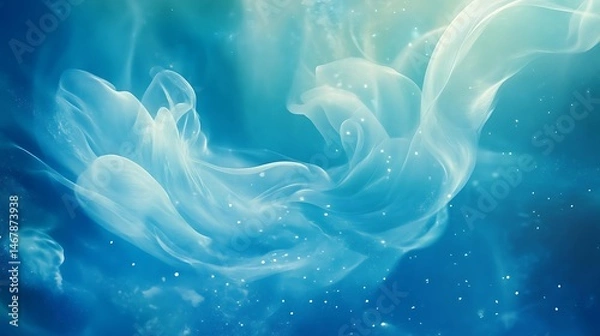 Fototapeta Abstract swirling ethereal colors