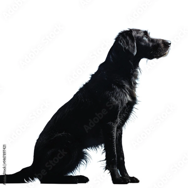 Fototapeta Stylish Doberman Pinscher Silhouette Timeless Profile of a Graceful and Powerful Dog