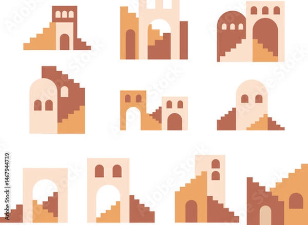 Fototapeta Boho Abstract Architecture