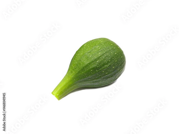 Obraz One green fig on a white background.