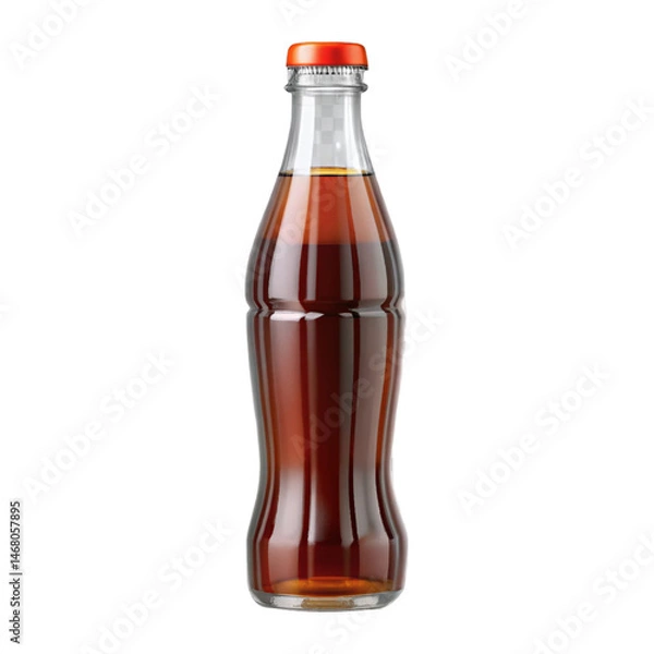 Fototapeta Cola without name isolation on transparent background