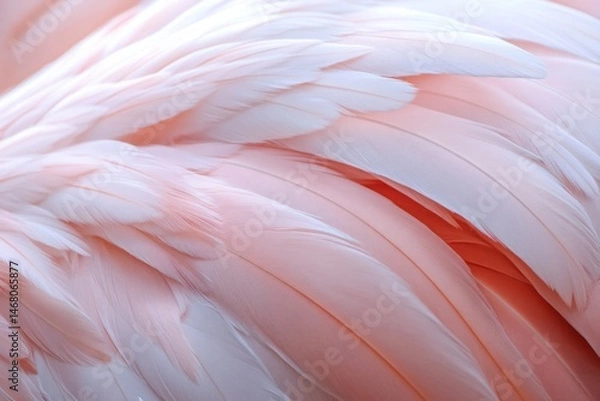Fototapeta Delicate pink feathers capture the essence of grace and beauty in a tranquil setting