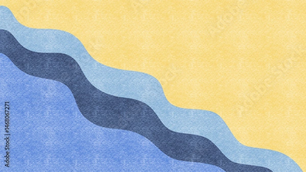 Fototapeta Gradient background color gradient concept graphic illustration. Blue wave