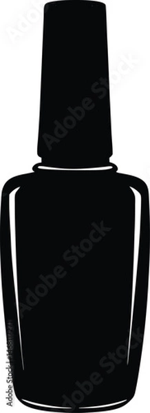 Fototapeta Black Nail Polish Bottle Icon