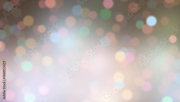Fototapeta Soft out of focus bokeh lights in pastel colors dreamy ethereal and festive background effect
