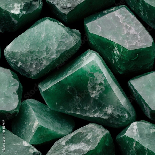 Obraz たくさんの翡翠の原石