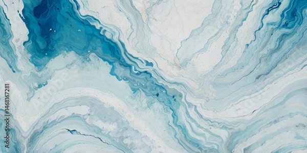 Fototapeta 
Abstract art teal soft blue sea water ocean wavy background. Water  ocean wave white and soft blue aqua, teal texture
