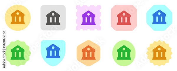 Fototapeta Editable bank, museum, library vector icon. Part of a big icon set family. Perfect for web and app interfaces, presentations, infographics, etc