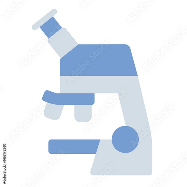 Obraz lab scope flat icon for microscope stem observation tool