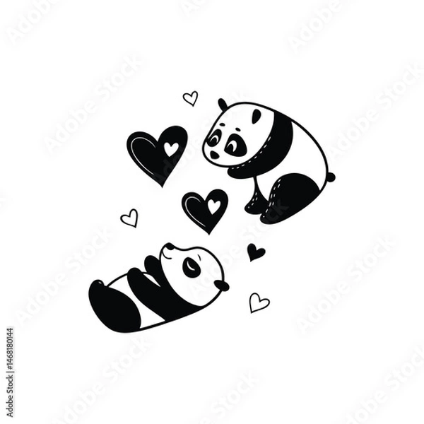 Fototapeta dog and heart