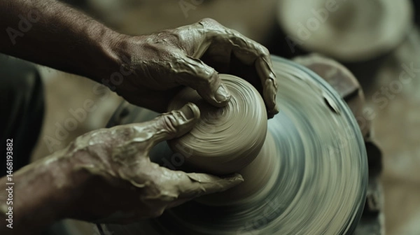 Obraz Potter Shaping Clay