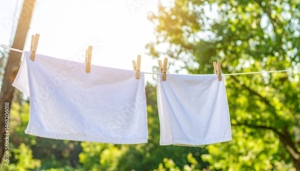 Fototapeta 爽やかな洗濯のイメージ