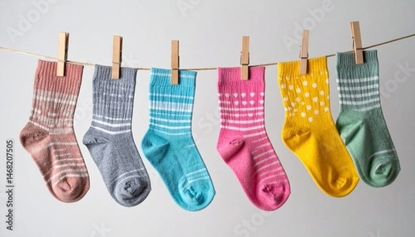Fototapeta 干している靴下