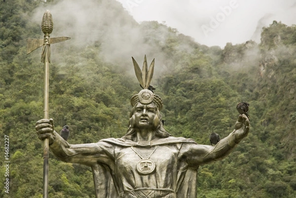 Obraz Inca God by Machu Picchu