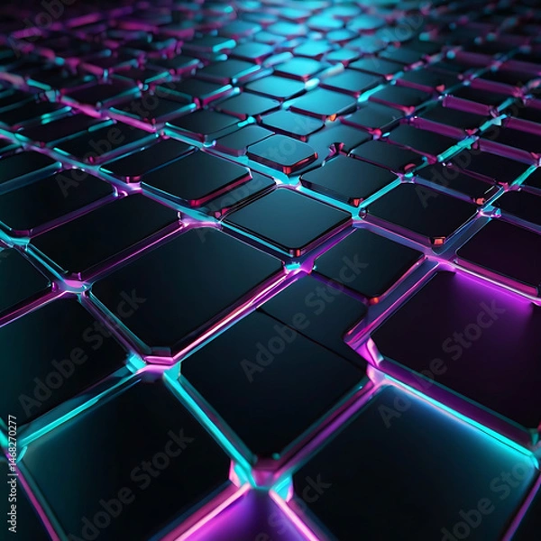 Obraz Futuristic Tech Background

