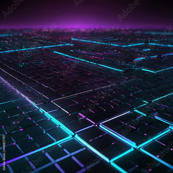 Obraz Futuristic Tech Background

