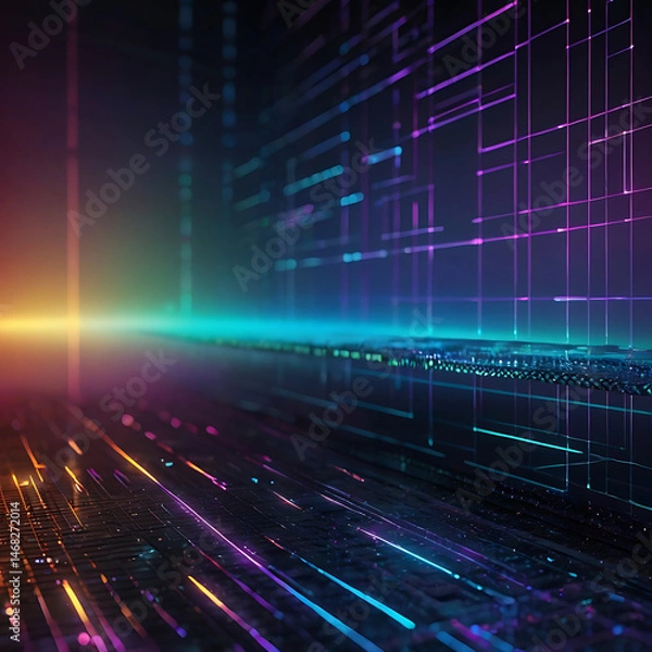 Obraz Futuristic Tech Background

