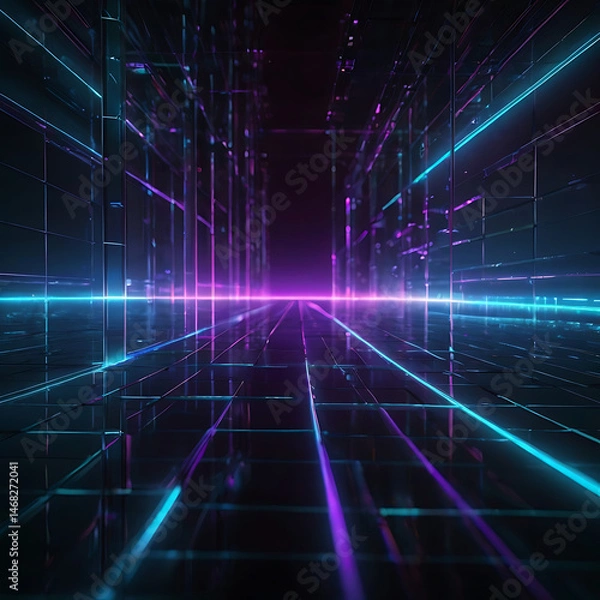 Fototapeta Futuristic Tech Background

