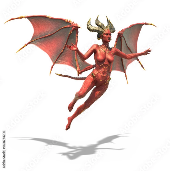 Obraz Succubus Demon in Flight