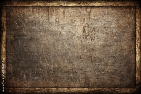 Fototapeta Aged wooden sign, textured surface
