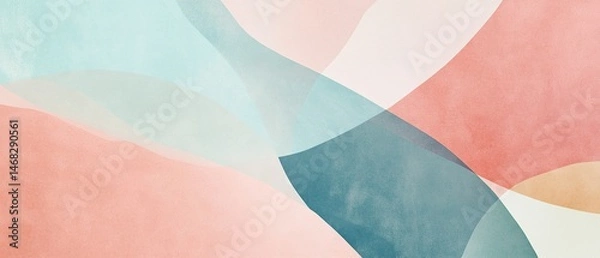 Fototapeta Abstract Watercolor Shapes