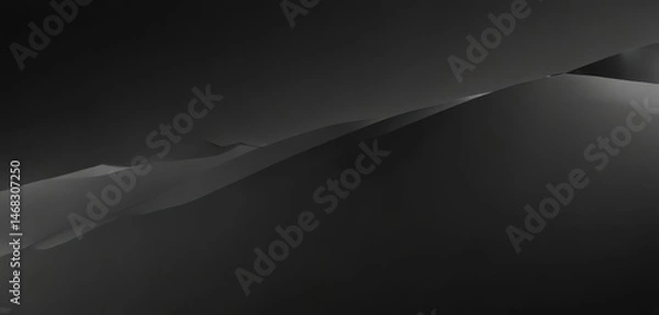 Fototapeta Smoothed black to charcoal gradient, sharp lines, tech feel ,  futuristic,  digital
