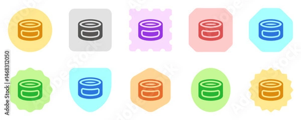 Fototapeta Editable canned food vector icon. Part of a big icon set family. Perfect for web and app interfaces, presentations, infographics, etc