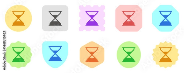 Fototapeta Editable vector hourglass icon. Part of a big icon set family. Perfect for web and app interfaces, presentations, infographics, etc