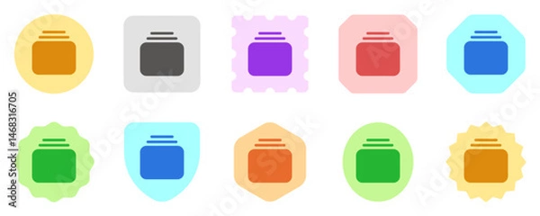 Fototapeta Editable vector cascade, stack view icon. Part of a big icon set family. Perfect for web and app interfaces, presentations, infographics, etc