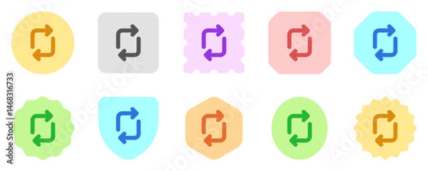 Fototapeta Editable vector rotation arrows icon. Part of a big icon set family. Perfect for web and app interfaces, presentations, infographics, etc