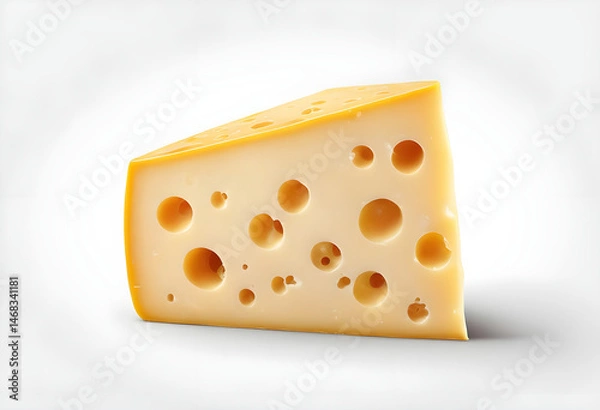 Fototapeta Wedge of Swiss Cheese
