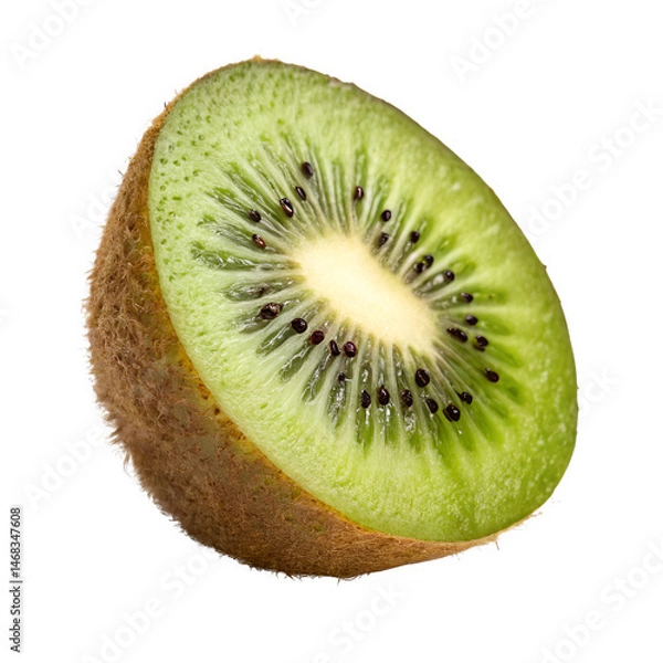 Fototapeta kiwi fruit slices isolated on white or transparent png