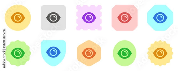 Fototapeta Editable vector show password eye visibility icon. Part of a big icon set family. Perfect for web and app interfaces, presentations, infographics, etc