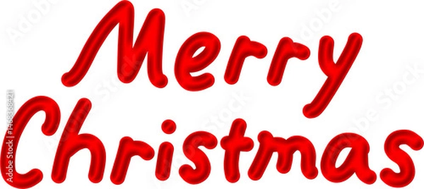 Fototapeta 메리크리스마스 손글씨