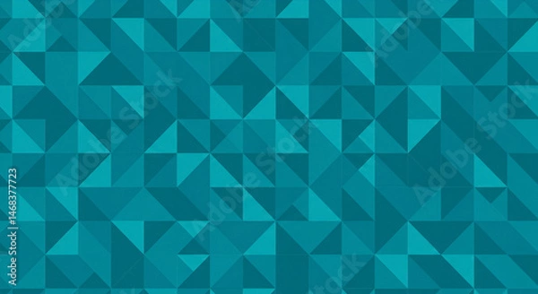 Fototapeta Clean Turquoise Triangles Angled Vector Art Seamless Matte Finish