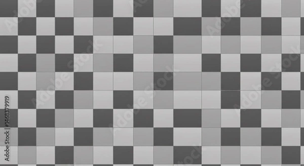Fototapeta Minimalist Monochrome Gray Squares Grid Vector Art Seamless Matte Finish