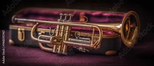 Fototapeta Trumpet in Case (2)