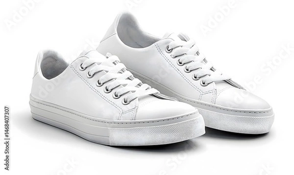 Obraz White Platform Sneakers