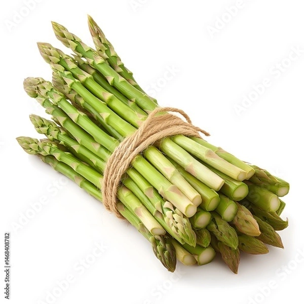 Obraz Fresh Asparagus Bunch Tied with Twine
