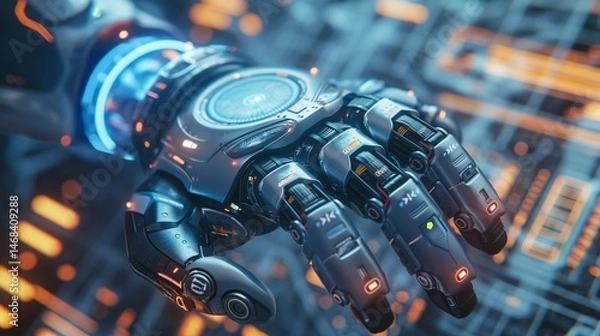 Obraz Futuristic Robotic Hand