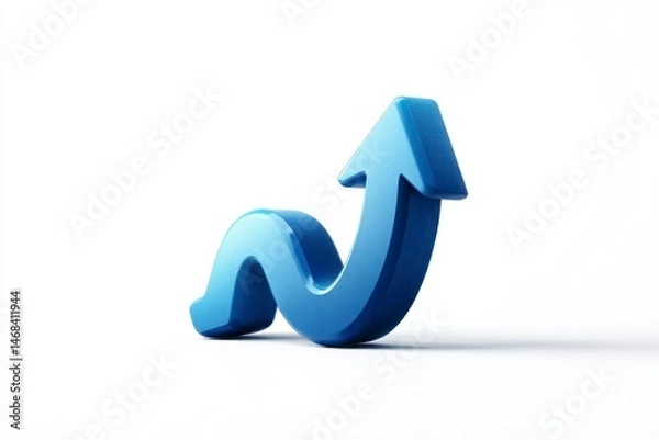 Obraz Upward Trend Arrow Symbolizing Growth Progress and Success in Business and Finance