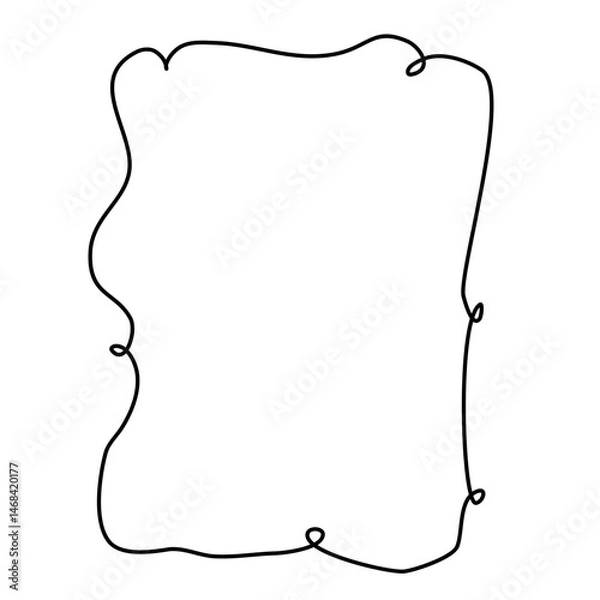 Fototapeta whimsical hand-drawn frames