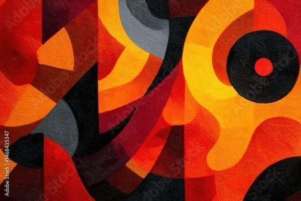Fototapeta Abstract design with vibrant color combinations.