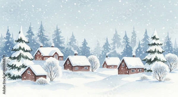 Obraz Peaceful Winter Landscape