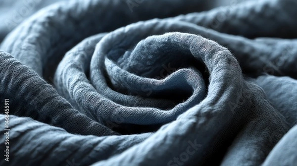 Fototapeta Discover this beautiful double gauze fabric in misty blue with an eroded stone texture—soft, breathable, and perfect for rustic, boho, or vintage-inspired designs. Lightweight and artisanal