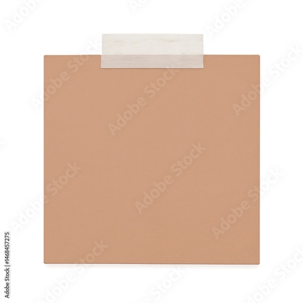 Fototapeta Clay Blush Sticky Note