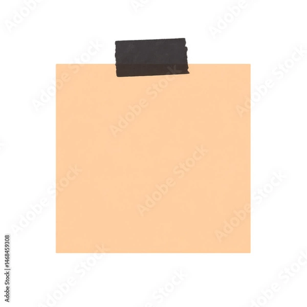 Fototapeta Apricot Sticky Note