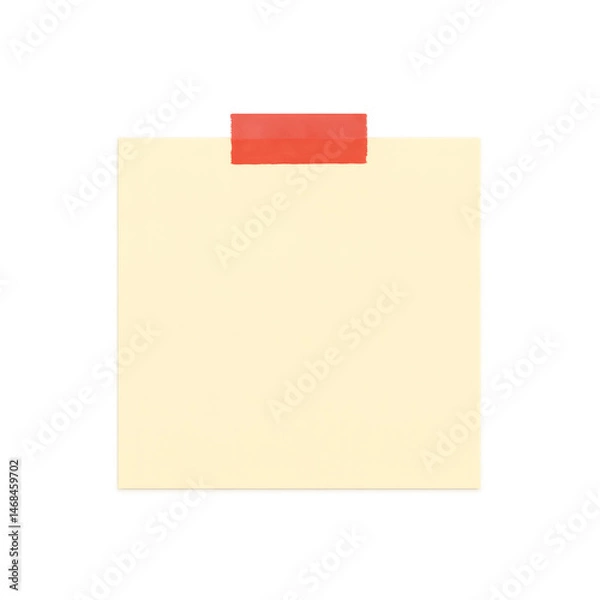 Fototapeta Buttercream Sticky Note