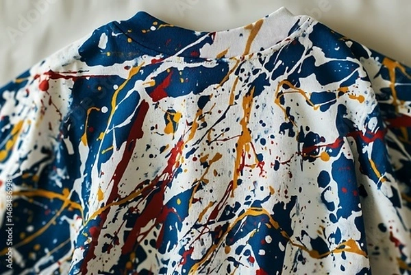 Fototapeta Abstract splatter print t-shirt